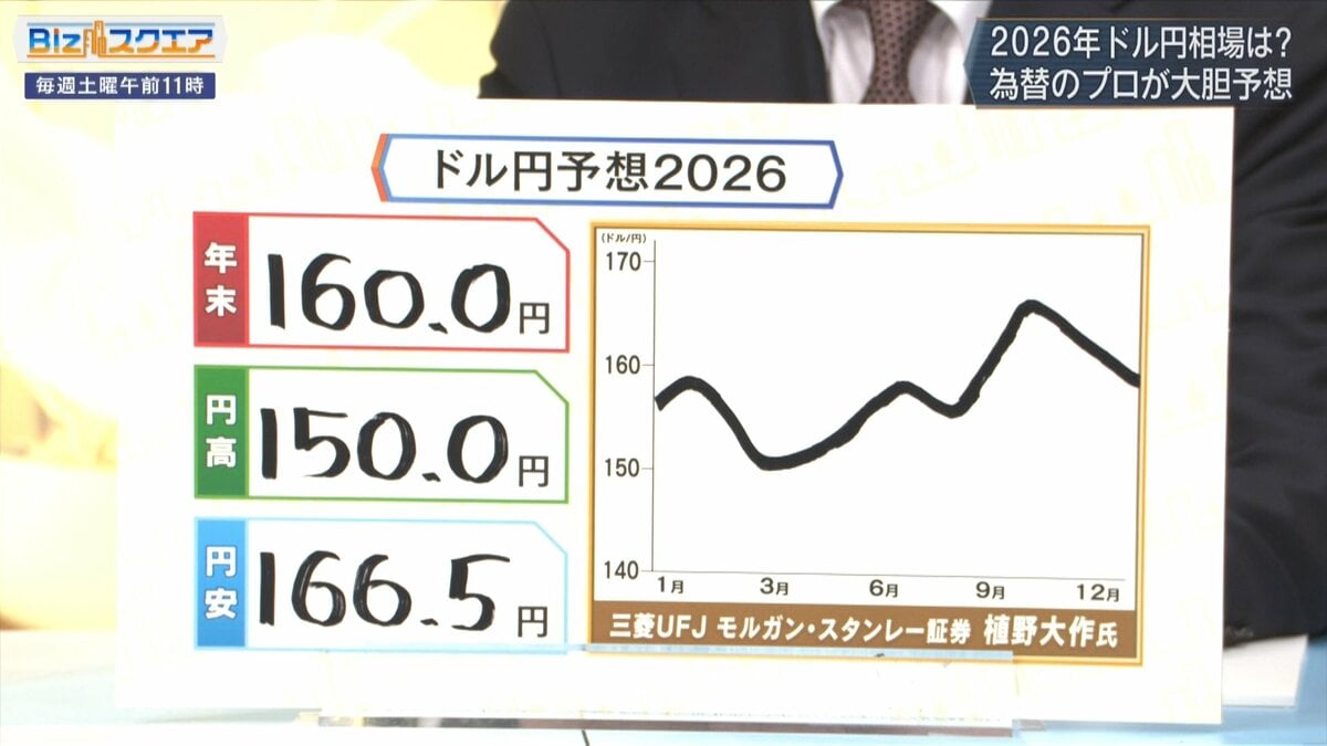 2026年の「ドル円相場」どうなる？為替のプロ4人が徹底予想【Bizスクエア】｜Infoseekニュース
