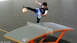 【アジア大会】ロナウジーニョもプレー ！ 初採用、“サッカー×卓球”のテックボール、見どころはアクロバティックなシュート|TBS NEWS DIG
