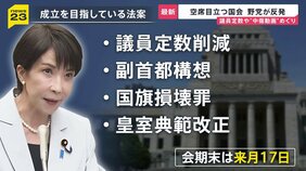 【消費税減税】月内とりまとめ断念「消費税1％」の行方は？　終盤国会が空転…議員定数削減や“中傷動画”答弁めぐり野党側が反発【news23】|TBS NEWS DIG