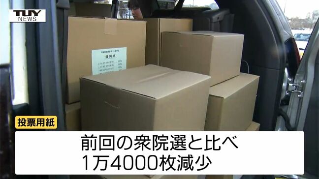 衆院選の投票用紙を市町村選管へ発送　大きなトラブルはなし（山形）|TBS NEWS DIG