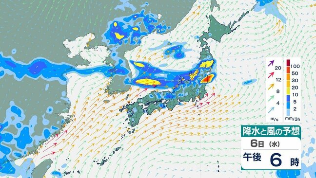 【大雨情報】北陸地方、7日にかけて大雨に厳重警戒 新潟では1時間に40ミリ予測 警報級の可能性も…土砂災害や浸水、河川の増水に十分な注意【雨風シミュレーション】|TBS NEWS DIG