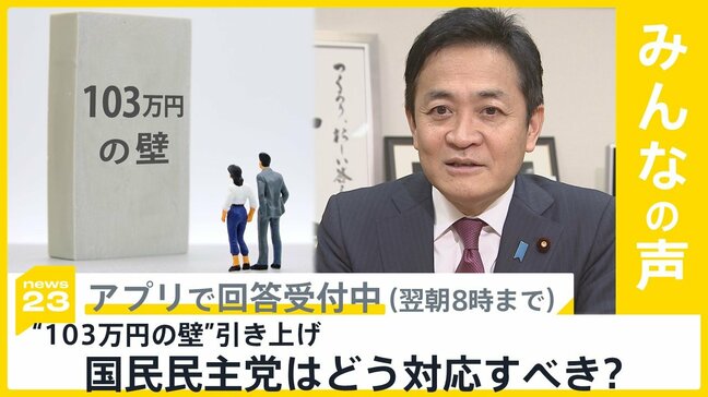 「103万円の壁」自公“123万円案”を税制改正大綱に明記する方向で最終調整 国民民主はどう対応すべき？【news23】|TBS NEWS DIG