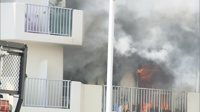 【続報】いわき市の団地で火災「2階から出火している」と通報　けが人なし　福島|TBS NEWS DIG