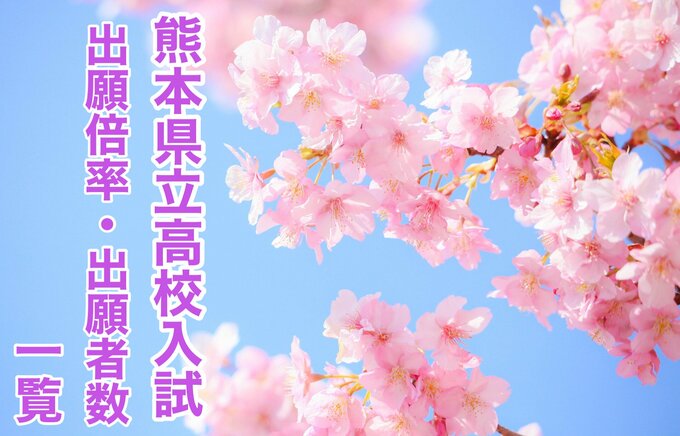 【熊本県公立高校入試】 2023年 出願倍率・出願者数一覧　全日制平均倍率は「0.95倍」　合格者発表は3月6日|TBS NEWS DIG