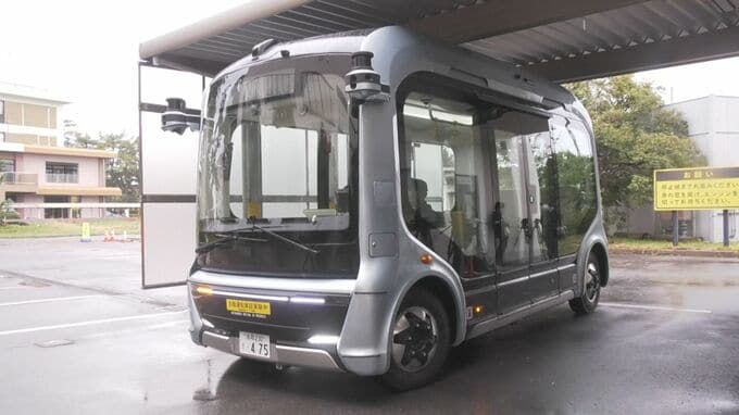 センサーやカメラに加え、AI技術が搭載　鳥取県米子市で自動運転バス実証実行開始|TBS NEWS DIG