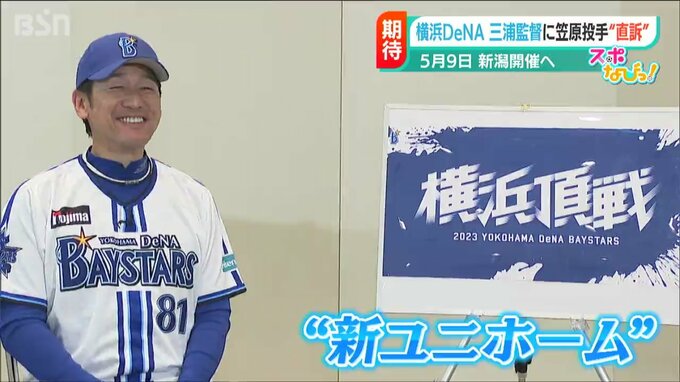 「熱く熱く応援してください！！」横浜DeNA三浦大輔監督 5月の巨人との“新潟決戦”へ闘志　|　新潟のニュース・天気｜BSN NEWS｜BSN新潟放送