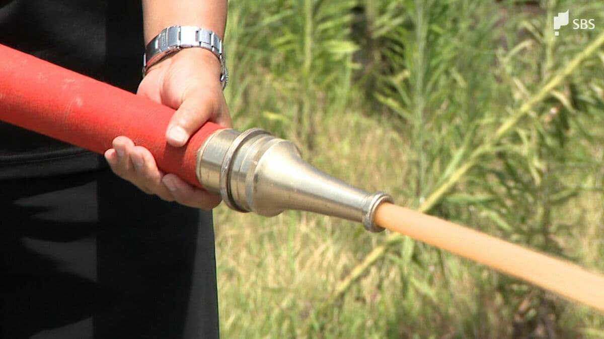 筒先がないと初期消火は難しい」消火栓のホースの先端