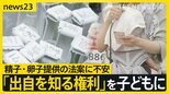 第三者の精子・卵子を使う不妊治療 対象は「法律婚」の夫婦だけ?ルールを定める法案に不安の声【news23】|TBS NEWS DIG
