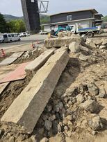 【独自】かつて建設の護国神社の遺構とみられる石材発見　９月供用開始の「（仮称）まちづくり支援拠点施設」の工事現場で　広島県福山市|TBS NEWS DIG