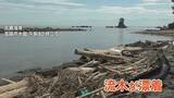 海越しの立山連峰で知られる “雨晴海岸” に…大量の流木やごみが漂着　能登豪雨によるものか　富山・高岡市　|　富山のニュース｜天気・防災｜チューリップテレビ