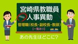 宮崎県教職員 人事異動情報2025 校長・教頭など管理職 あの先生はどこに?【異動者名簿あり】|TBS NEWS DIG