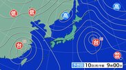 【大雨情報】北陸地方　９日夜遅くにかけて低い土地の浸水や河川の増水、土砂災害に注意・警戒　1時間に４０ミリの降水予想【雨と風のシミュレーション】　|　富山のニュース｜天気・防災｜チューリップテレビ