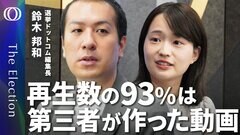 【選挙情報の集め方】選挙ドットコム編集長・鈴木邦和／候補者の多くがYouTubeとXで発信／有権者の3~4割がネット情報を参考に投票／再生数の93%は第三者が作った動画【The Election】| TBS CROSS DIG with Bloomberg
