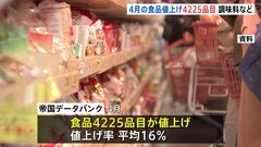 4月の食品値上げは4225品目予定 1年半ぶりの多さ　品目別では調理みそなどの「調味料」が最多| TBS CROSS DIG with Bloomberg