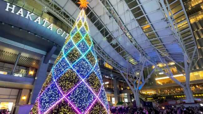 【Xmasイルミネーション2024】　福岡県内７か所をスマホで撮影　108メートルの光のツリー　初のスケートリンクも|TBS NEWS DIG