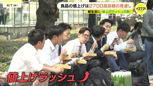 4月の「値上げラッシュ」再燃　食卓を襲う2798品目の衝撃と新たな要因「人件費、包装資材、そしてエネルギー」|TBS NEWS DIG