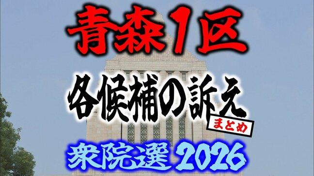 【衆議院選挙2026】「青森1区」各候補の訴え　まとめ【衆院選】|TBS NEWS DIG