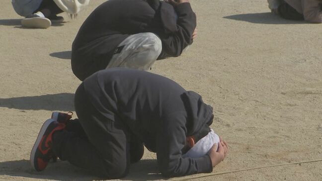 東日本大震災から13年 地震想定の大規模避難訓練を実施 園児~中学生800人参加 大分|TBS NEWS DIG