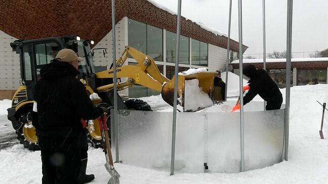 雪の蒜山高原で「巨大かまくら」の製作始まる　31日から「ひるぜん雪恋まつり」【岡山・真庭市】|TBS NEWS DIG