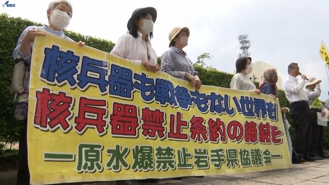 核兵器の廃絶と世界の平和を訴えながら岩手県内を行進 原水爆禁止国民平和大行進|TBS NEWS DIG