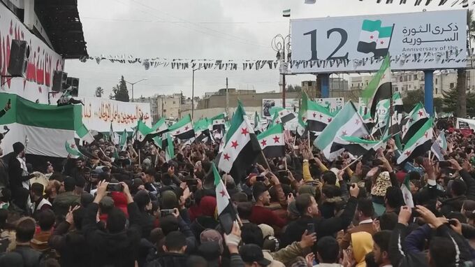 シリア内戦12年　大地震で周辺国と“関係改善”指摘も…反体制派地域でアサド大統領退陣求めるデモ|TBS NEWS DIG
