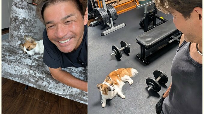 【 いぬ 】照英の愛犬「パピコ」が「監督」に　「ベンチプレス120kgあげる事が、今の目標だ！」|TBS NEWS DIG