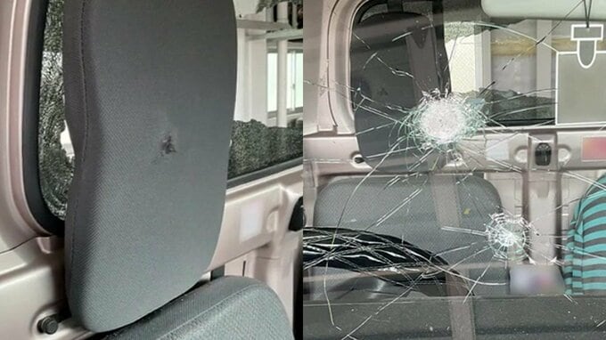 「トラウマになりそう…」ヘッドレストど真ん中を“流れ弾”が貫通か　猟銃の弾が当たった可能性がある左耳をけがした女性　緊迫した瞬間を証言「頭をたたかれた感じ…『ドン！』と…」|TBS NEWS DIG