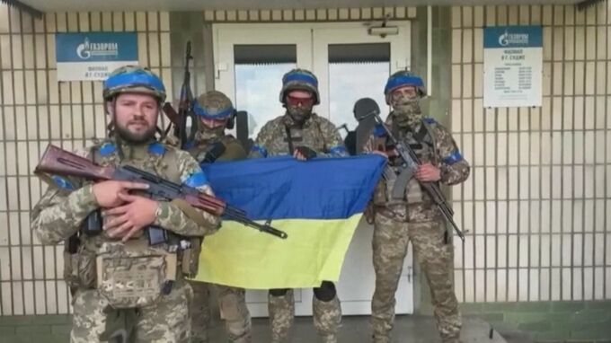 ウクライナ軍兵士「ロシア西部クルスク州・スジャを制圧」 動画がSNS上で拡散 公式には越境攻撃認めず