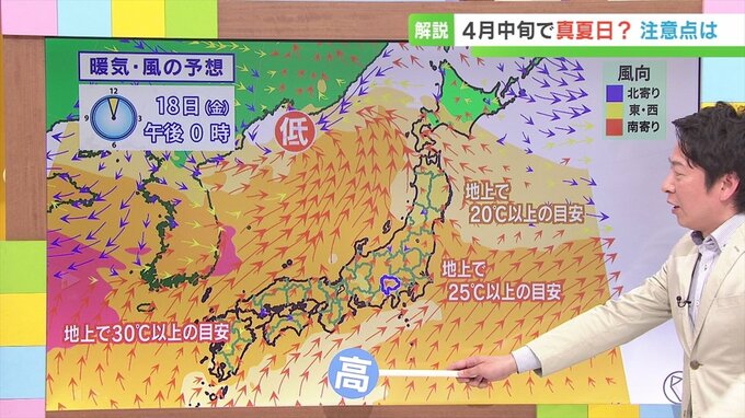 熱中症に注意　4月中旬に最高気温30度予想　その理由と注意点　米津龍一気象予報士が解説|TBS NEWS DIG