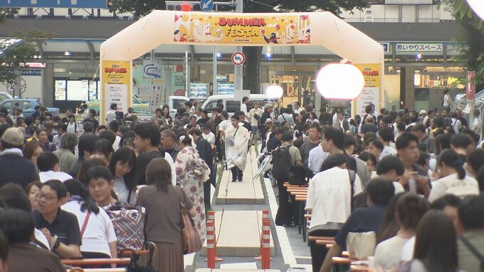 郡山駅前がビアガーデンに　サマーフェスタ開幕　26日まで　福島|TBS NEWS DIG
