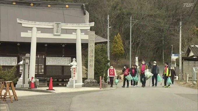 花見シーズン前に　桜の名所・信夫山でごみ拾い　福島　|　福島のニュース│TUF