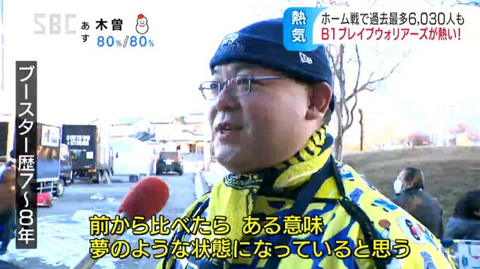 会場の熱気がスゴすぎる…「もう信じられない！」ホームゲーム入場者が過去最多…バスケットボールB1・信州ブレイブウォリアーズ「夢のような状態」になったワケ　|　SBC NEWS | 長野のニュース | SBC信越放送