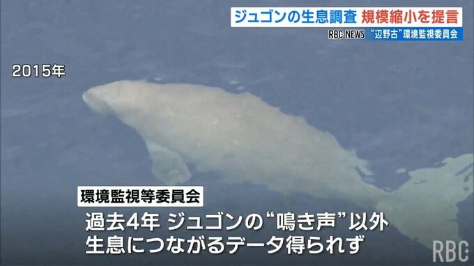 「ジュゴン調査規模縮小を」辺野古の環境監視委員会が提言|TBS NEWS DIG