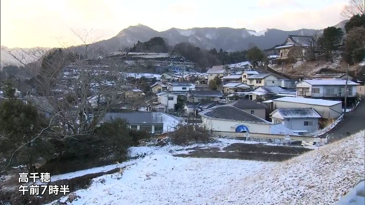 最強寒波 宮崎県内はひとまず大雪のおそれはなくなるも 雪の影響で交通