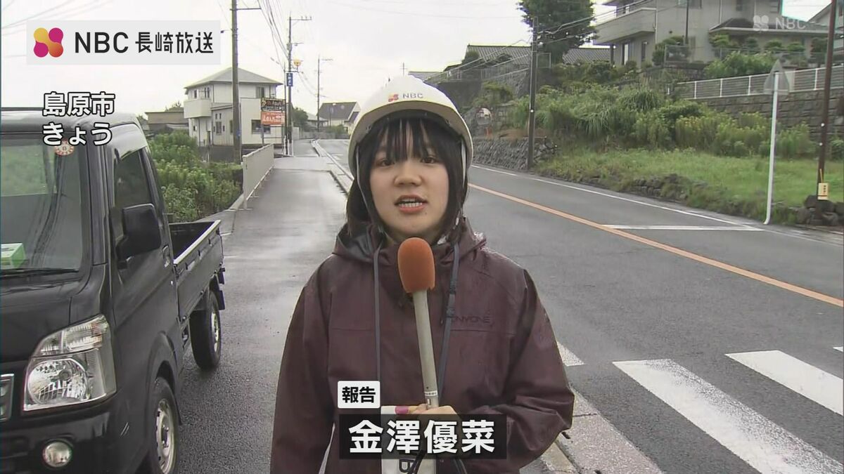 駐車場の基礎部分が陥没 3トントラックが落ち込む けが人なし【長崎県