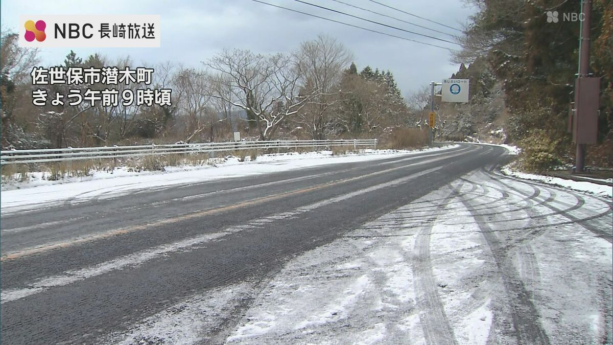 長崎県内で大雪のおそれなくなるも山間部では積雪による交通規制が継続