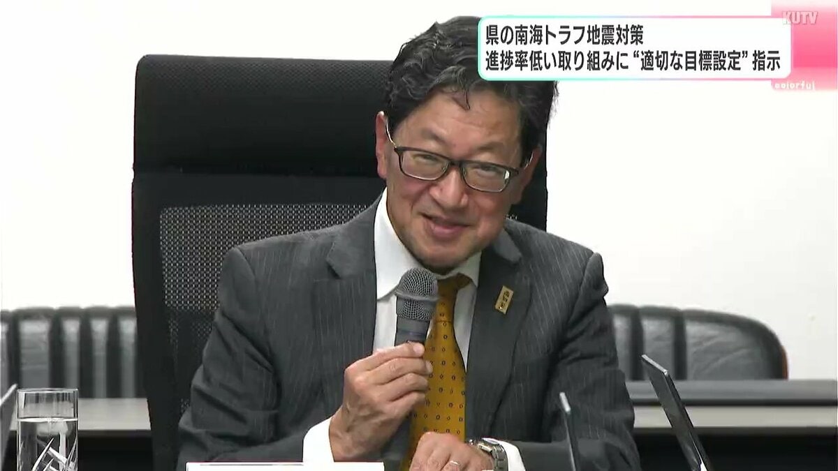 南海トラフ地震対策　進捗率低い取り組みに知事が“適切な目標”を指示