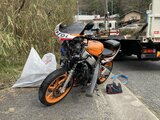 トレーラーと衝突　バイクの30代男性が重傷か　広島市西区|TBS NEWS DIG
