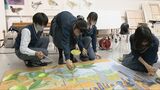 「達成感すごい…」美術を学ぶ高校生26人が戦後80年の節目に「平和の屏風」描き上げる 東邦高校で展示 名古屋・名東区|TBS NEWS DIG