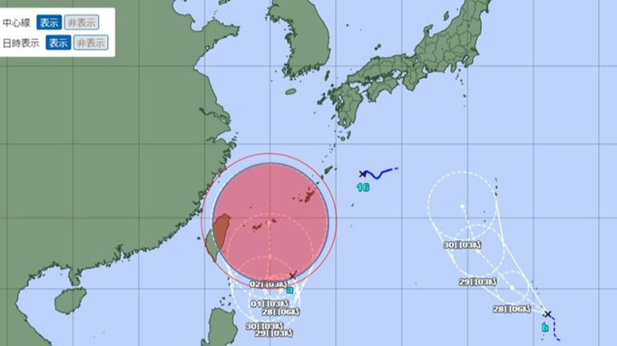 【台風情報】台風１８号発生へ　気象庁の進路予想詳しく　暴風域ともない東シナ海を北上し九州・沖縄に影響おそれ　10月2日までの雨・風シミュレーション　|　鹿児島のニュース｜MBC NEWS｜南日本放送