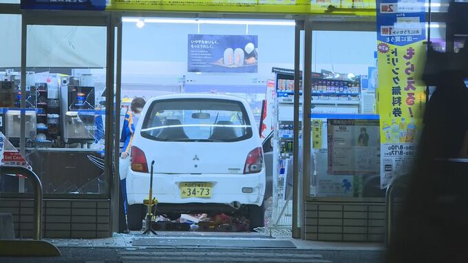 【速報】酒酔い運転か…コンビニに軽貨物車が突っ込む事故　男（60代）を現行犯逮捕　けが人がいるもよう　山口・宇部|TBS NEWS DIG