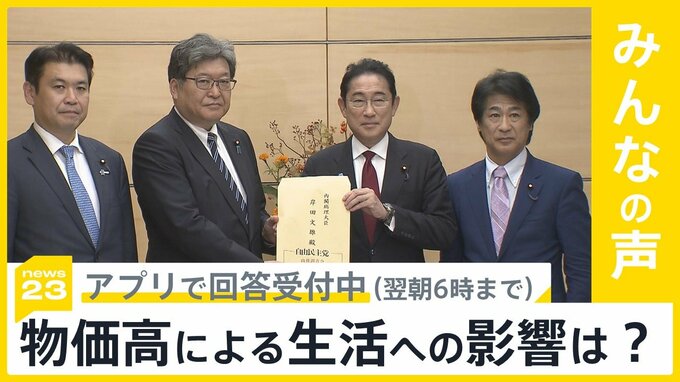 物価高続く…あなたの生活への影響は？何を節約？　政府の経済対策に向けて与党が提言【news23】|TBS NEWS DIG