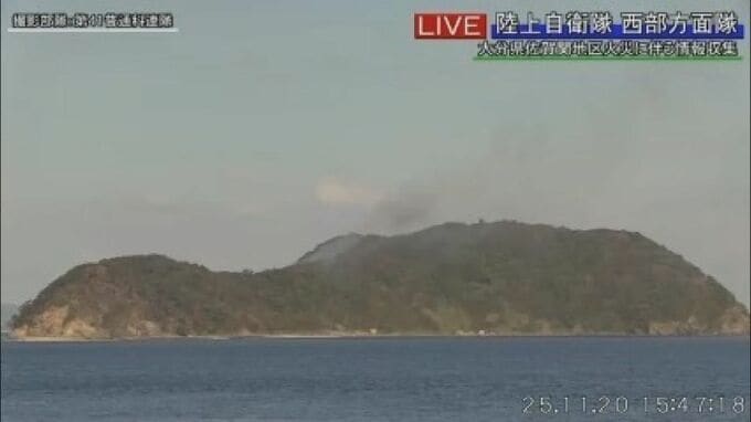 大分市佐賀関の大規模火災　飛び火した無人島「蔦島」から再び黒煙　発生から3日目　|　大分のニュース｜OBS NEWS｜大分放送