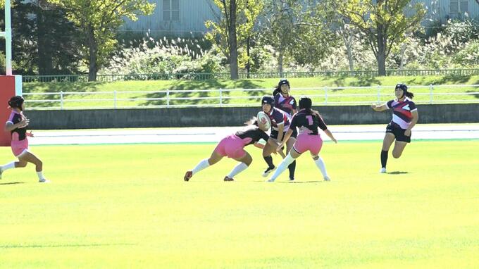 女子ラグビー　迫力のプレーに歓声！　青森・弘前市|TBS NEWS DIG