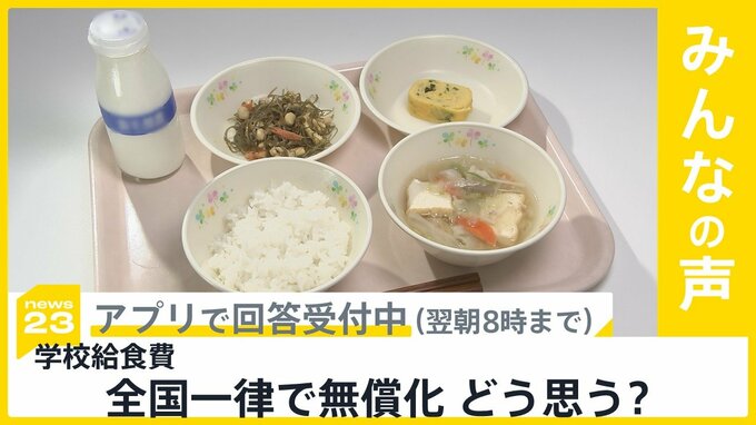 学校給食費 全国一律での無償化　あなたはどう思う？【news23】|TBS NEWS DIG