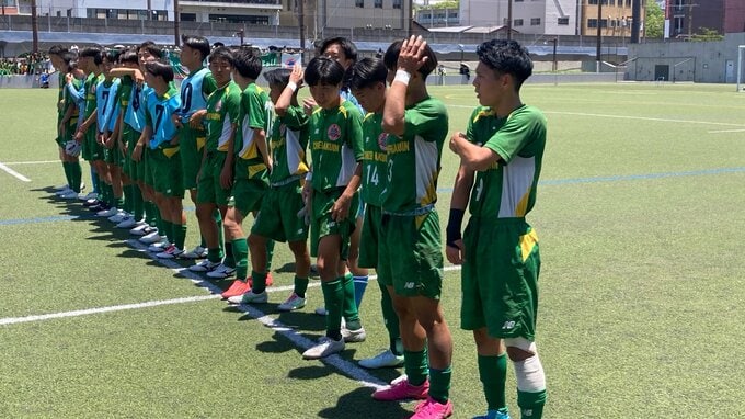 【長崎県高総体】サッカー男子準決勝第一試合　鎮西学院が2-0で国見に勝利|TBS NEWS DIG