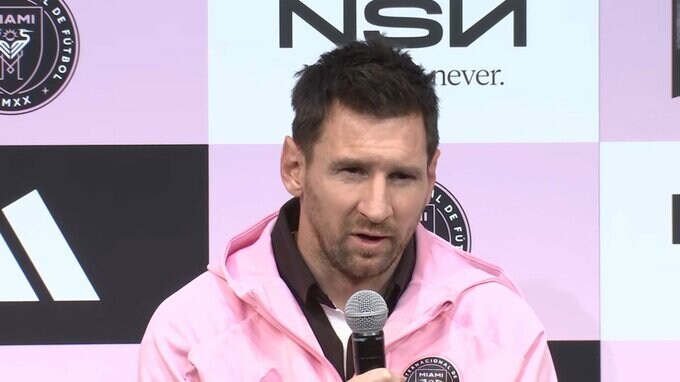 メッシ来日　神戸戦出場は?内転筋に違和感も「状態良くなっている」【インテル・マイアミ会見】|TBS NEWS DIG