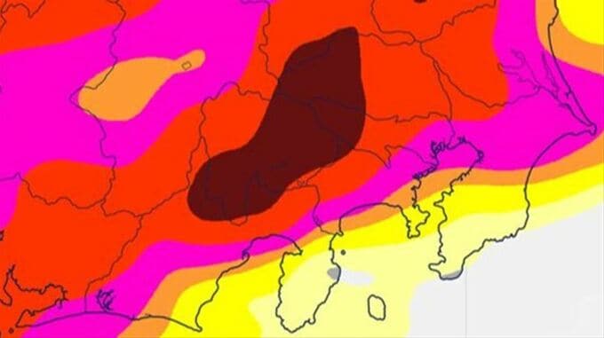 【大雨情報】前線が西日本の日本海側から関東甲信地方に停滞　12日にかけ大気が非常に不安定な状態が続く見込み　【雨と風のシミュレーション・発雷確率】　|　山梨のニュース | ＵＴＹテレビ山梨