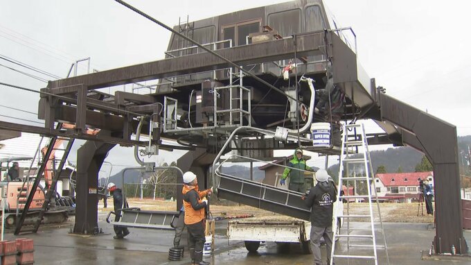 師走を前にスキー客の受け入れ準備　立山山麓スキー場でリフト設置　平年並みの降雪予測に期待高まる　富山　|　富山のニュース｜天気・防災｜チューリップテレビ