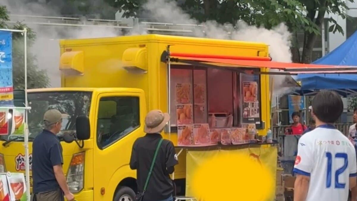 J2会場 キッチンカーから爆発音 ケガ人2人との情報（山形・天童市